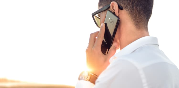 man with phone